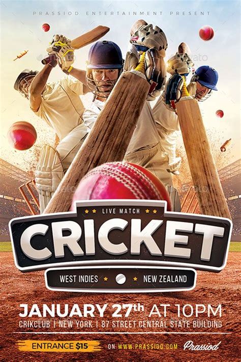 Cricket Match Flyer Template Cricket Match Flyer