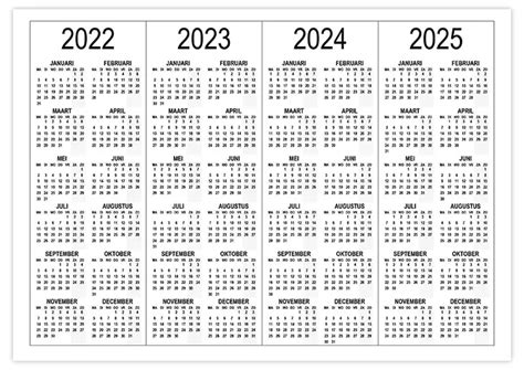 Kalender 2022 2023 2024 2025