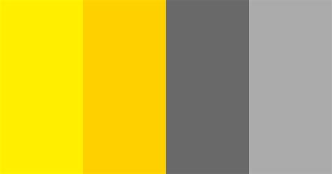 Grey And Yellow Duo Tone Color Scheme Gray