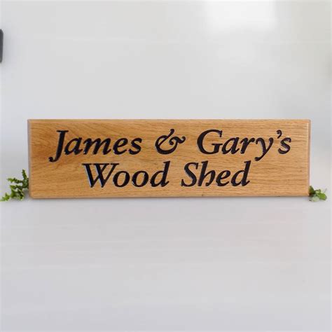 Personalised Oak House Sign By England Signs