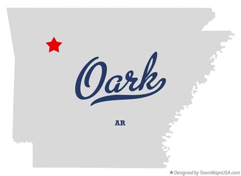 Map Of Oark Ar Arkansas
