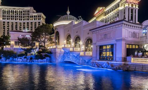 Caesars Palace Hotel Las Vegas At Night Editorial Photo Image Of