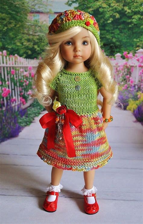 ooak outfit for dolls little darlings effner 13 knitting dolls clothes knitted dolls doll