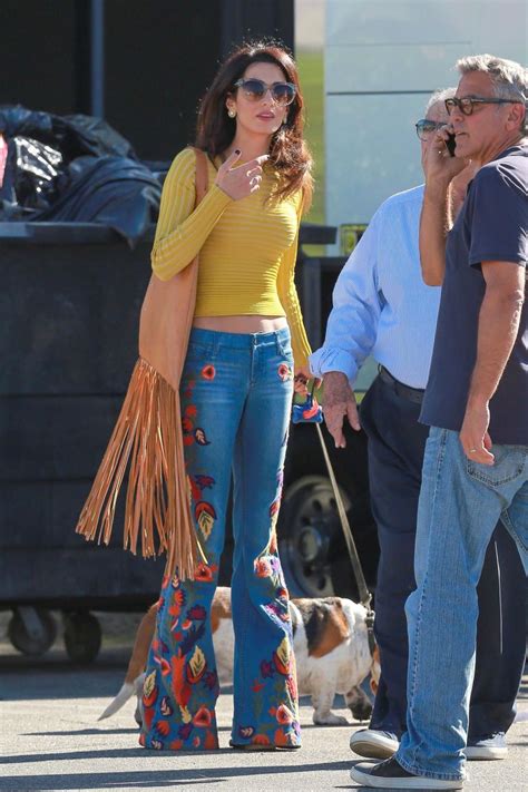 Lotd Amal Clooney Shows Us How To Rock Floral Flares
