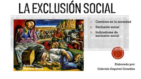 La Exclusión Social By Gabriela Esquivel González Issuu