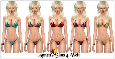 Annett S Sims Welt Accessory Bikini Glitter