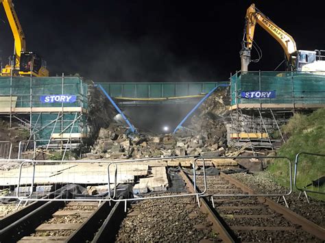 Time Lapse Video Released Of Workington Railway Bridge Demolition And