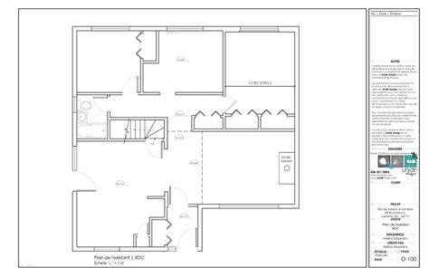 Ensemble De Plan 2d Maison Mélina Desjardins Designer Dintérieur