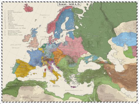 Europe in 1650 : europe