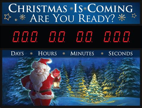 Christmas Is Coming Are You Ready Countdown Sign Countdown Sign Led