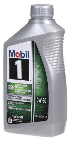 Mobil 1 Esp Full Synthetic Motor Oil 0w 30 1 Quart 1 0 30esp
