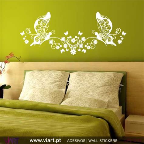 Floral Butterflies Wall Stickers Vinyl Decoration Viart