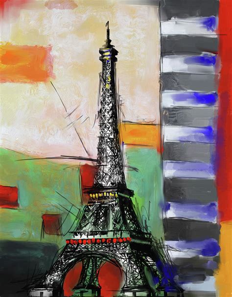 Eiffel Tower Ii Painting By Mawra Tahreem Pixels