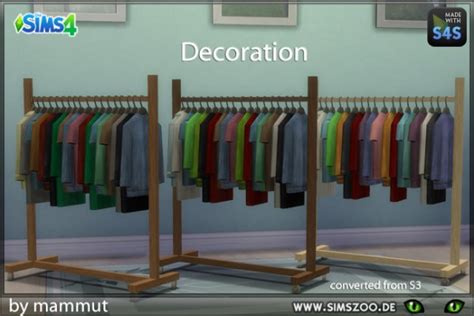 Cloths Rack Custom Content Sims 4 Downloads
