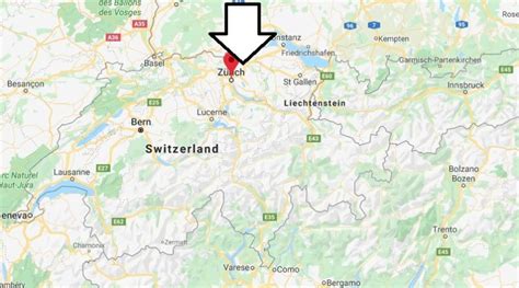 Countries bordering switzerland are france to the west, germany to the north. Where is Zürich Located? What Country is Zürich in? Zürich Map | Where is Map