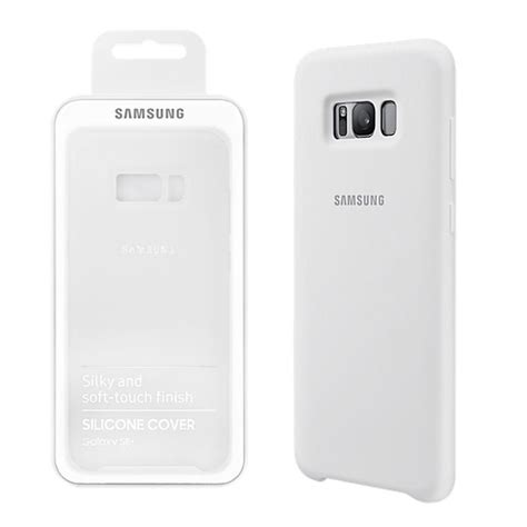 ΘΗΚΗ Samsung S8 Plus G955 Silicone Cover Ef Pg955twegww White Packing