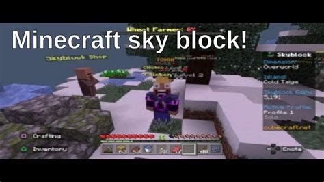 Playing Minecraft Skyblock Youtube