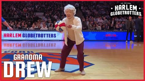 grandma s got some serious ball handles😱 harlem globetrotters youtube