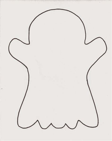 Click Here For A Free Printable Ghost Template Halloween Crafts