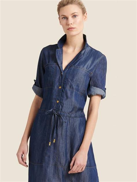 Dkny Denim Midi Shirt Dress Denim Shirt Dress Denim Jumpsuit Jumpsuit Dress Casual Luxe