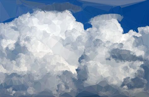 Low Poly Cloudscape 4 Openclipart