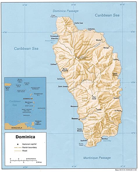 Maps Of Dominica Map Library Maps Of The World