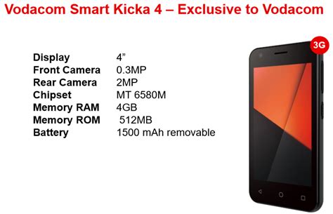 Vodacom Launches Smart Kicka 4 Smartphone For R399 Businesstech