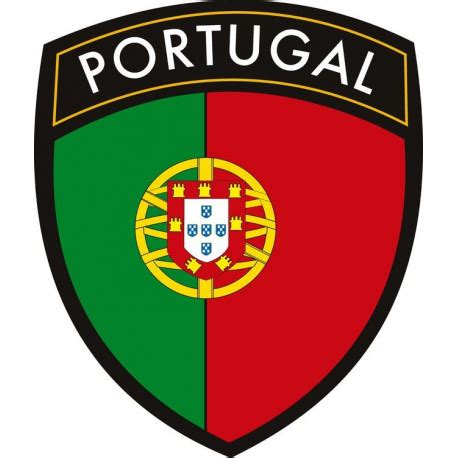 Fiche de la sélection de football portugal : Sticker blason Portugal - Symbole pays Etiquette & Autocollant