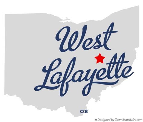 Map Of West Lafayette Oh Ohio