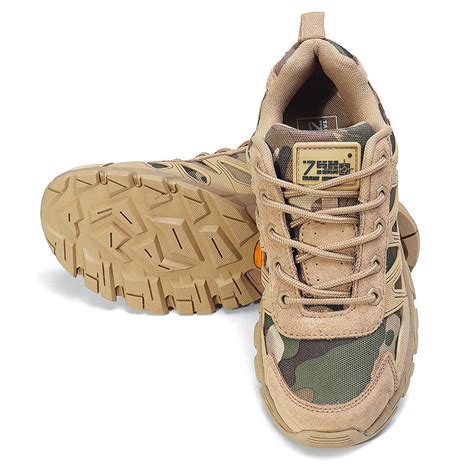 Mens Oxford Military Tactical Shoes Camouflage Cordura Desert Combat