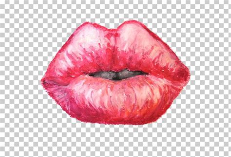 Oil Pastel Drawing Lip Watercolor Painting Png Clipart