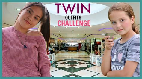 3 items twin outfit challenge sister forever youtube