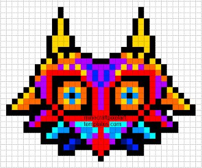 Maybe you would like to learn more about one of these? Minecraft Pixel Art Templates: Majora's Mask