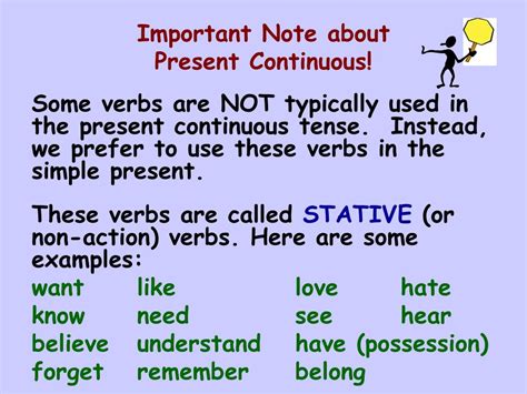 The present tense (abbreviated pres or prs) is a grammatical tense whose principal function is to locate a situation or event in the present time. PPT - Simple Present vs. Present Continuous PowerPoint ...
