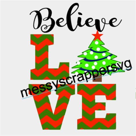 Love Christmas Digital SVG Perfect for the Holidayssvg Cut - Etsy