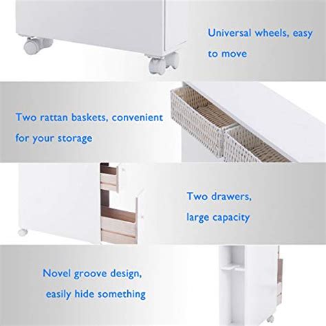 See store ratings and reviews and find the best prices on bath tangkula bathroom tissue storage corner floor. Tangkula Slim Bathroom Storage Cabinet, Wooden Rolling ...