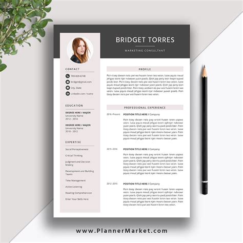Also, if you have consistently advanced within a single industry or career field, a chronological format highlights your stellar job history nicely. Modern Resume Template 2021, Creative CV Template, Word ...