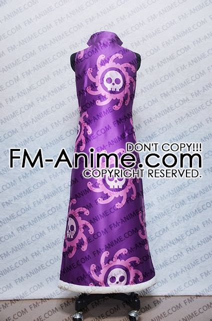 Fm Anime One Piece Boa Hancock Purple Dress Cosplay Costume