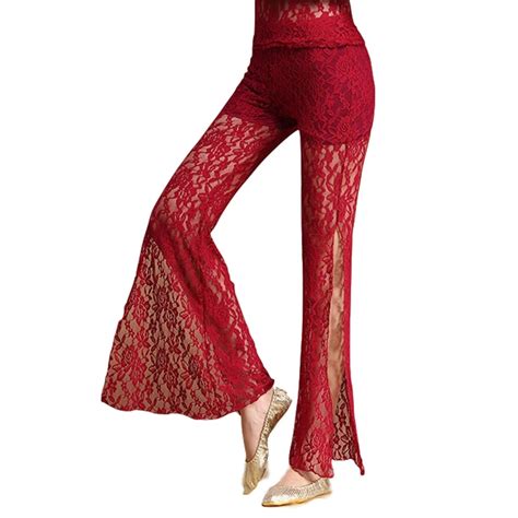 2018 New Belly Dance Clothes Women Dancewear Lace Pants With Shorts