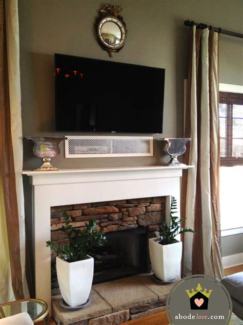 Tv Above Fireplace Ideas Cable Box Fireplace World