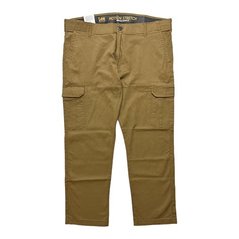 Lee Mens Motion Performance Stretch Straight Leg Cargo Pant Acorn