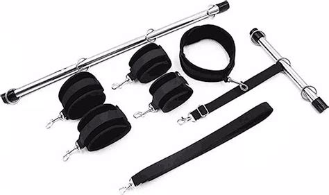 Spreader Bar Sex Toys Furniture Bdsm Bondage Collar Restraints With Handcuffs Ankle Cuffs For