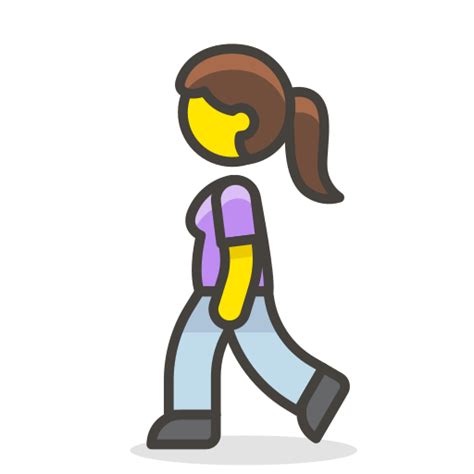 Wanita Berjalan Ikon Di 780 Free Vector Emoji