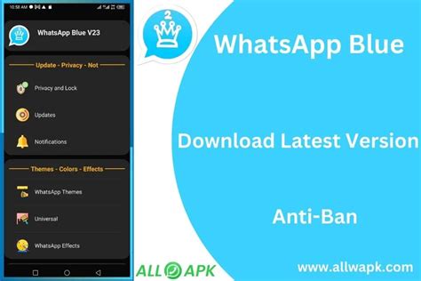 Whatsapp Blue Apk Download V996 March Anti Ban Officially Updated