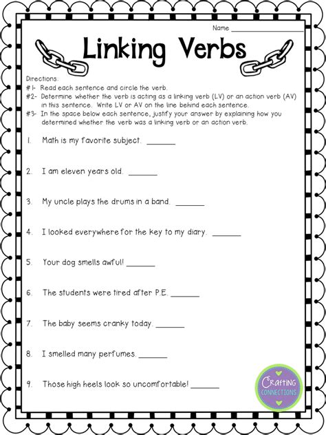 They connect the subject of the verb to additional information about the. Linking Verbs Anchor Chart | Linking verbs, Verbs anchor ...