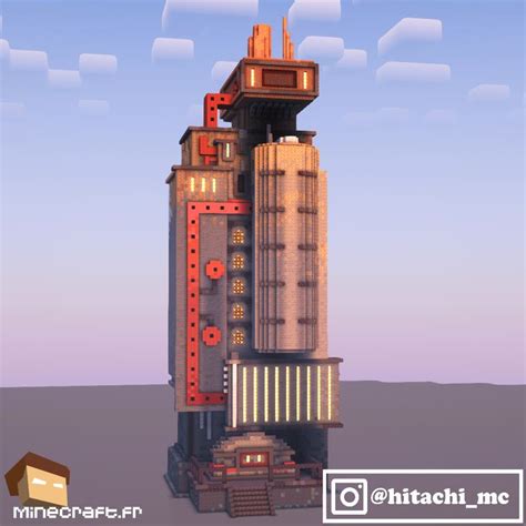 Un Build Minecraft Industriel Futuriste En 2022 Minecraft Images Minecraft Industriel