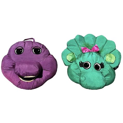 Vintage Barney And Baby Bop 19 Barney And Friends Pillow Pal 1992 Plush