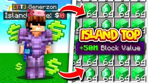 How We Became A Top 10 Richest Island In One Hour Minecraft