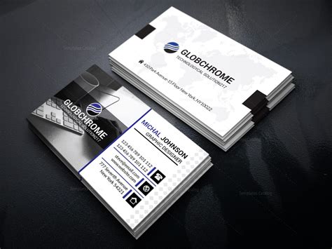 World Map Business Card Design Graphic Templates
