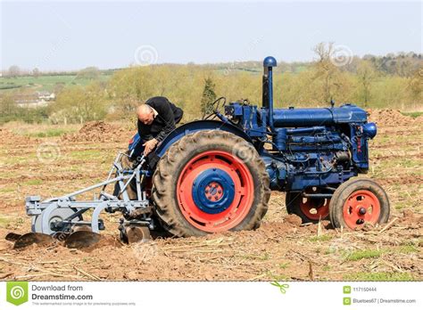 Increase productivity with amazing blue tractor available on alibaba.com at unbeatable discounts. Old Blue Fordson Tractor At Ploughing Match Editorial ...